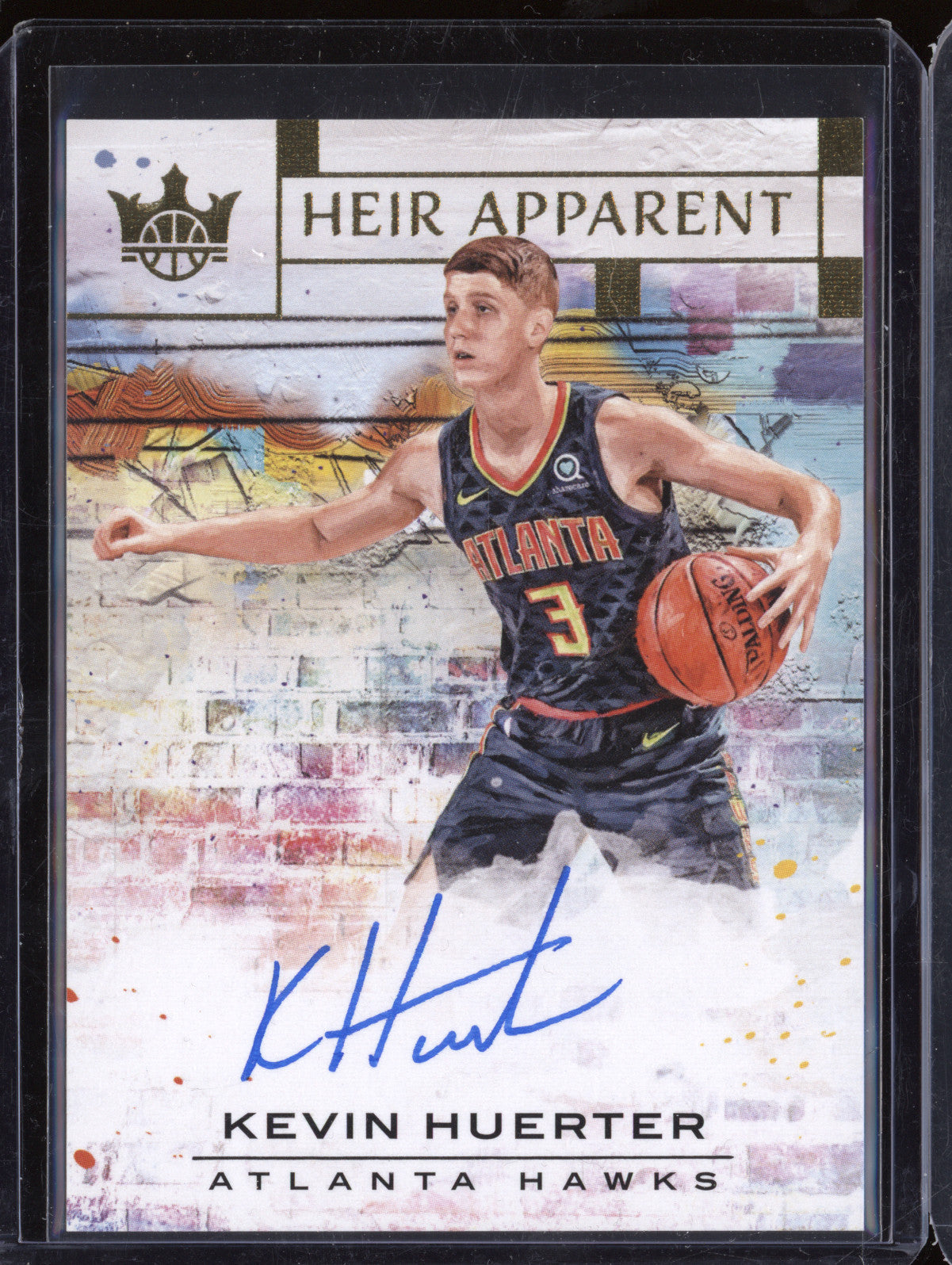 Kevin Huerter 2018-19 Panini Court Kings HA-KHT Heir Apparent Auto RC 54/199