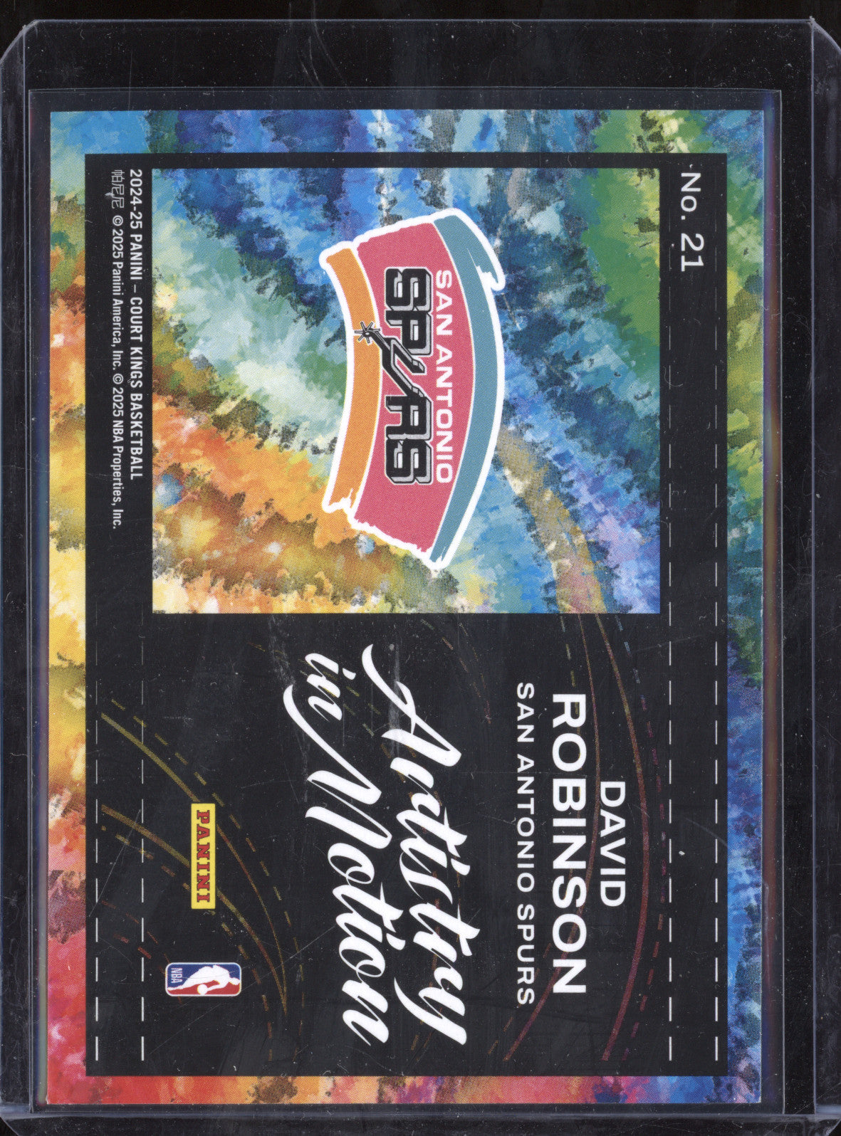 David Robinson 2024-25 Panini Court Kings 21 Artistry in Motion