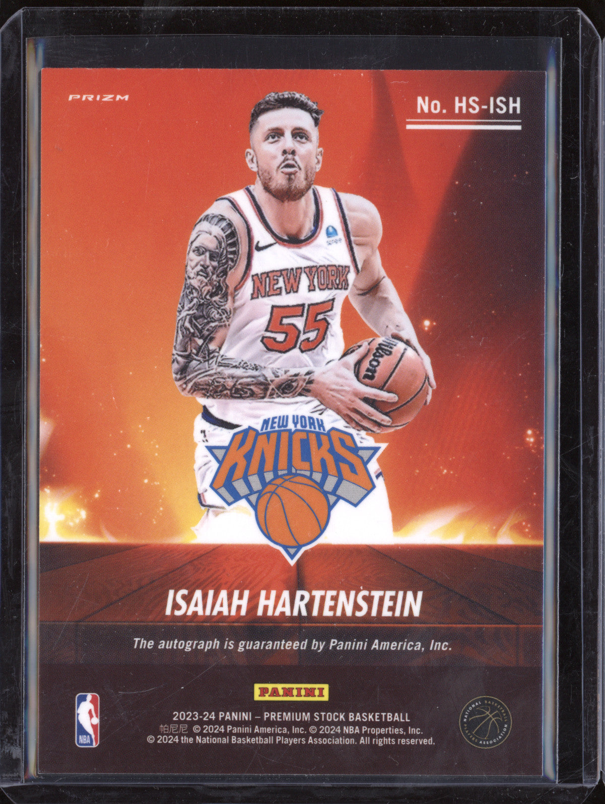 Isaiah Hartenstein 2023-24 Panini Hoops HS-ISH Hot Signatures