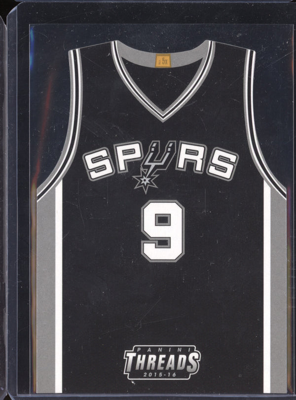 Tony Parker 2015-16 Panini Threads 18 Team Threads Die-Cuts