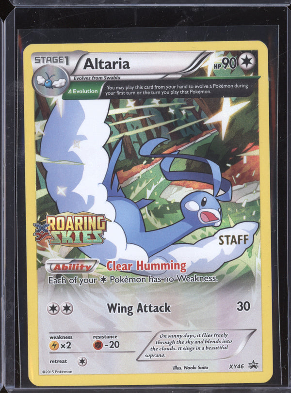 Altaria 2015 Pokemon XY Promos XY46 Roaring Skies Prerelease Staff