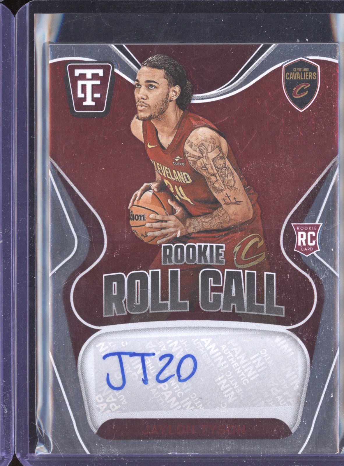 Jaylon Tyson 2024-25  Totally Certified RC-TYS Rookie Roll Call Auto Red /75