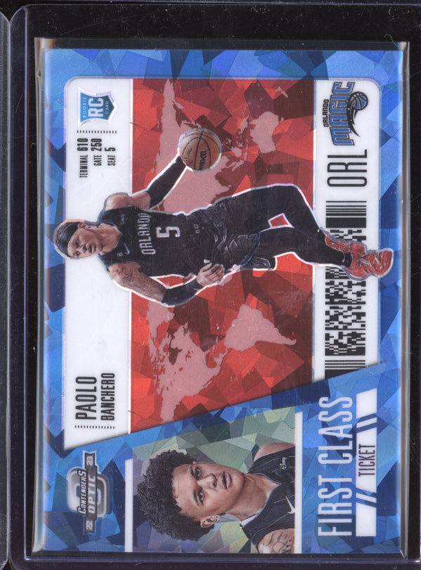 Paolo Banchero 2022 Panini Contenders Optic First Class Ticket Red Ice RC