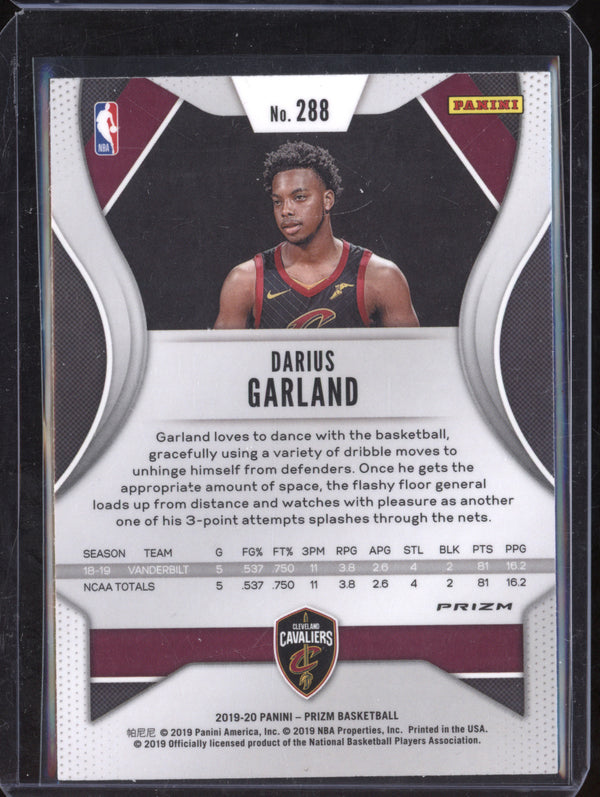 Darius Garland 2019-20 Panini Prizm 288 Green Prizm RC