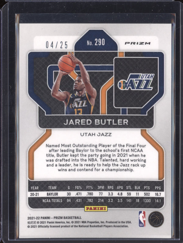 Jared Butler 2021-22 Panini Prizm 290 Mojo RC 4/25