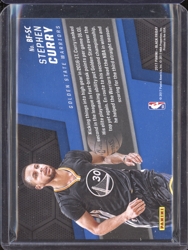 Stephen Curry 2017 Panini Black Friday BF-SC Black Friday Patch Galactic 3/10