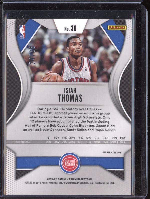 Isiah Thomas 2019-20 Panini Prizm 30 Red Choice 24/88