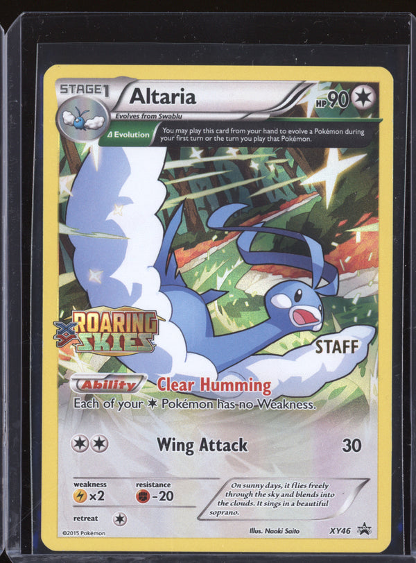 Altaria 2015 Pokemon XY Promos XY46 Roaring Skies Prerelease Staff