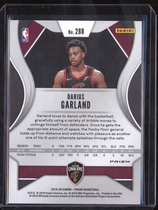 Darius Garland 2019-20 Panini Prizm 288 Pink Ice RC