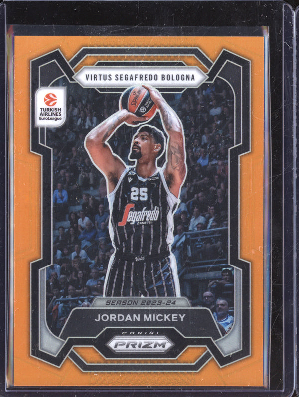 Jordan Mickey 2023-24 Panini Prizm EuroLeague 122 Orange 27/49