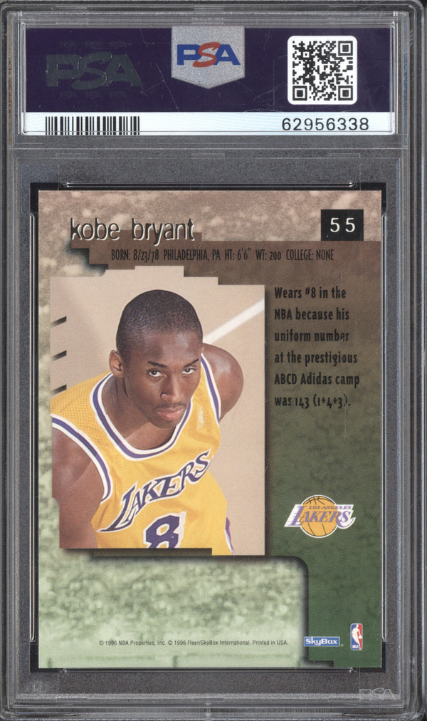 Kobe Bryant 1996-97 Skybox Premium 55 RC PSA 10