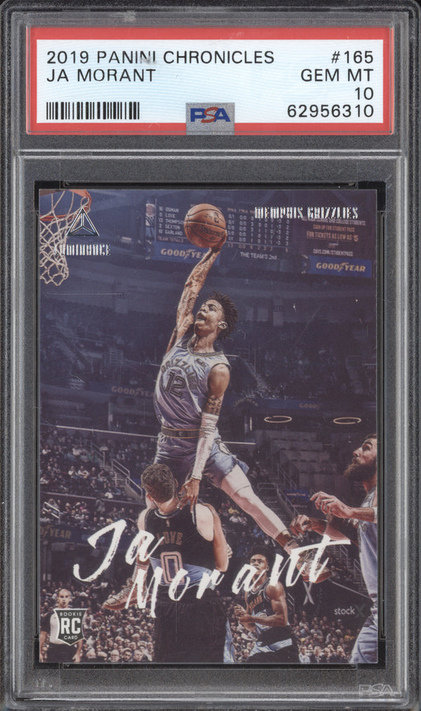 Ja Morant 2019-20 Panini Chronicles 165 Luminance RC PSA 10