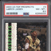 LeBron James 2003-04 Upper Deck Top Prospects 3 RC PSA 8.5