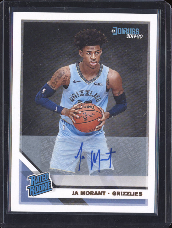 Ja Morant 2019-20 Panini Donruss 202 Rookie Auto RC