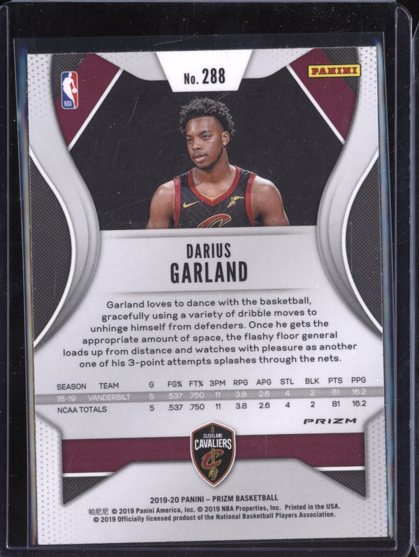 Darius Garland 2019-20 Panini Prizm 288 Ruby Wave RC