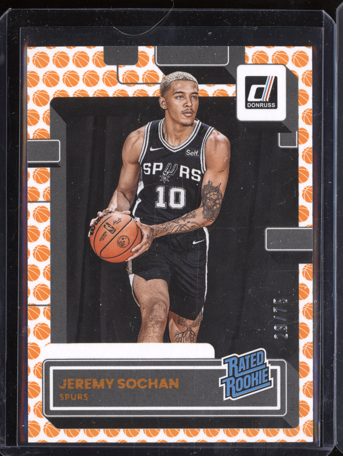 Jeremy Sochan 2022-23 Panini Donruss 209 Basketball RC 29/75