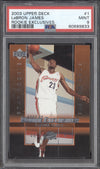 LeBron James 2003-04 Upper Deck  1 Rookie Exclusives RC PSA 9