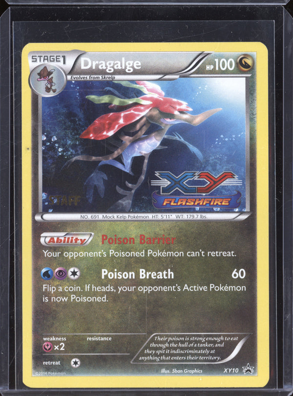 Dragalge 2014 Pokemon XY Promos XY10 Flashfire Prerelease Staff