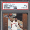 LeBron James 2003-04 Upper Deck  1 Rookie Exclusives RC PSA 9