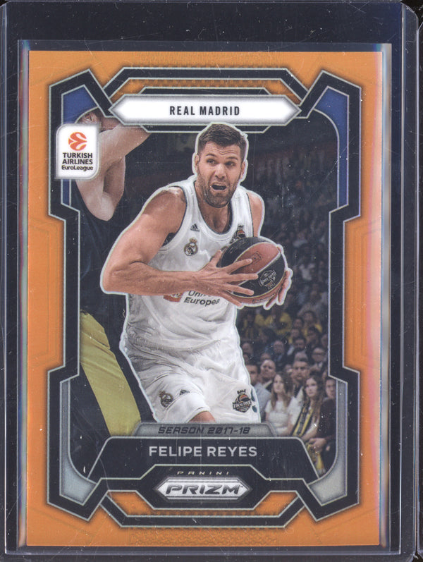 Felipe Reyes 2023-24 Panini Prizm Euroleague 51 Orange 7/49