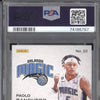 Paolo Banchero 2022-23 Panini Court Kings Works in Progress Violet RC /49 PSA 9