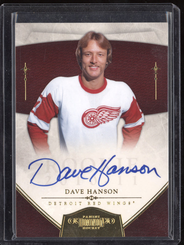 Dave Hanson 2011 Panini Dominion 181 Rookie Signatures Gold 13/25