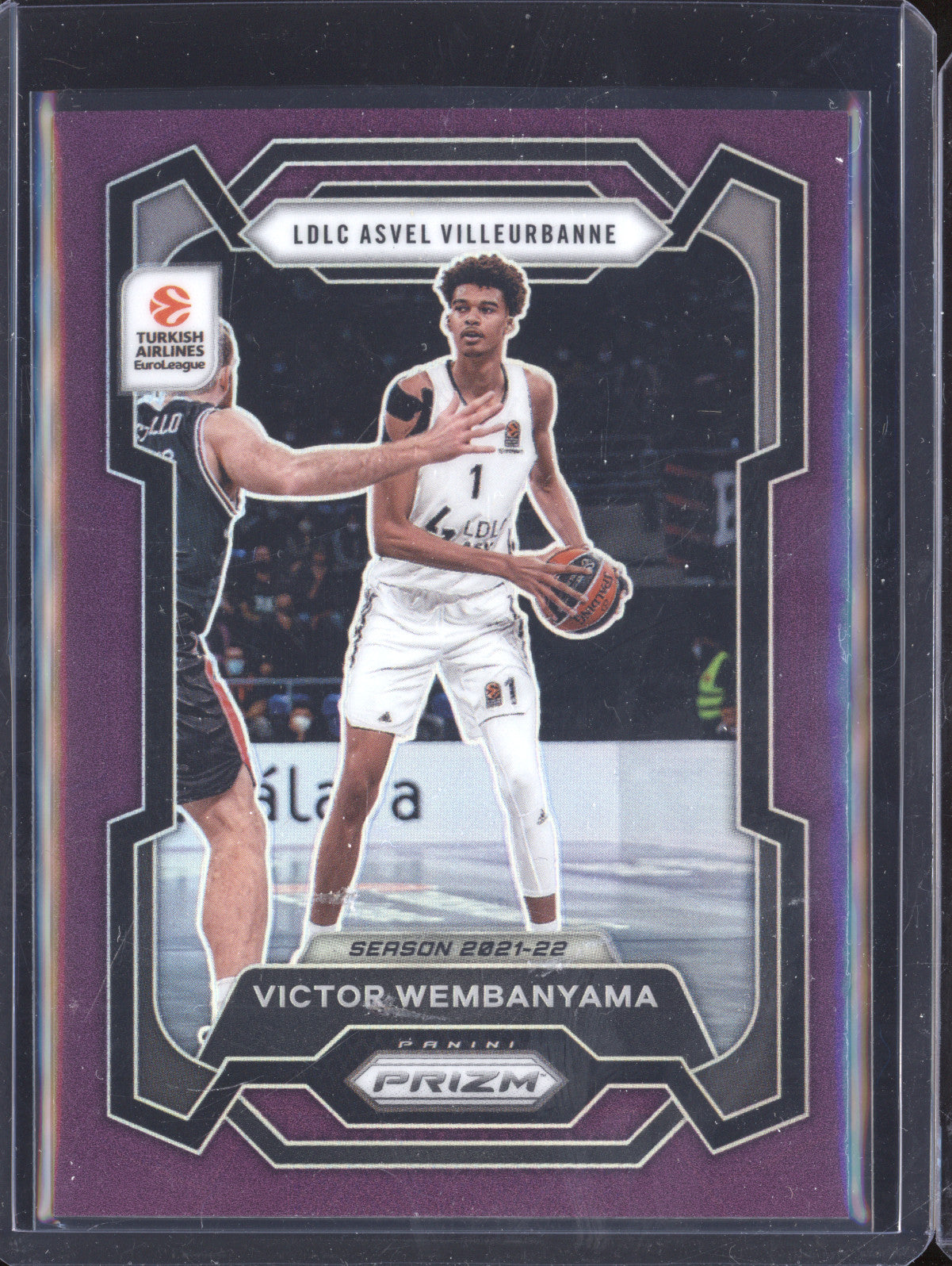 Victor Wembanyama 2023-24 Panini Prizm Euroleague 11 Purple 50/99