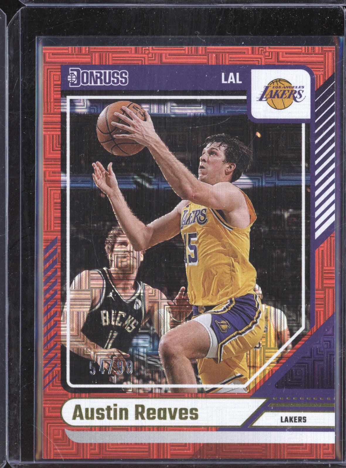 Austin Reaves 2024-25 Panini Donruss 163 Choice Red 54/99