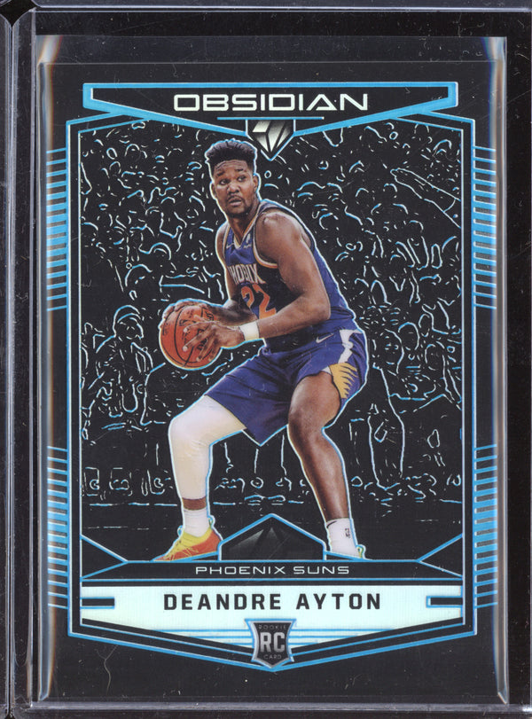 Deandre Ayton 2018-19 Panini Chronicles 574 Obsidian Electric Etch Blue RC 16/99