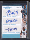 Kemba Zeller Gilchrist 2017-18 Panini Dominion TT-CHA Triple Auto Platinum 1/1