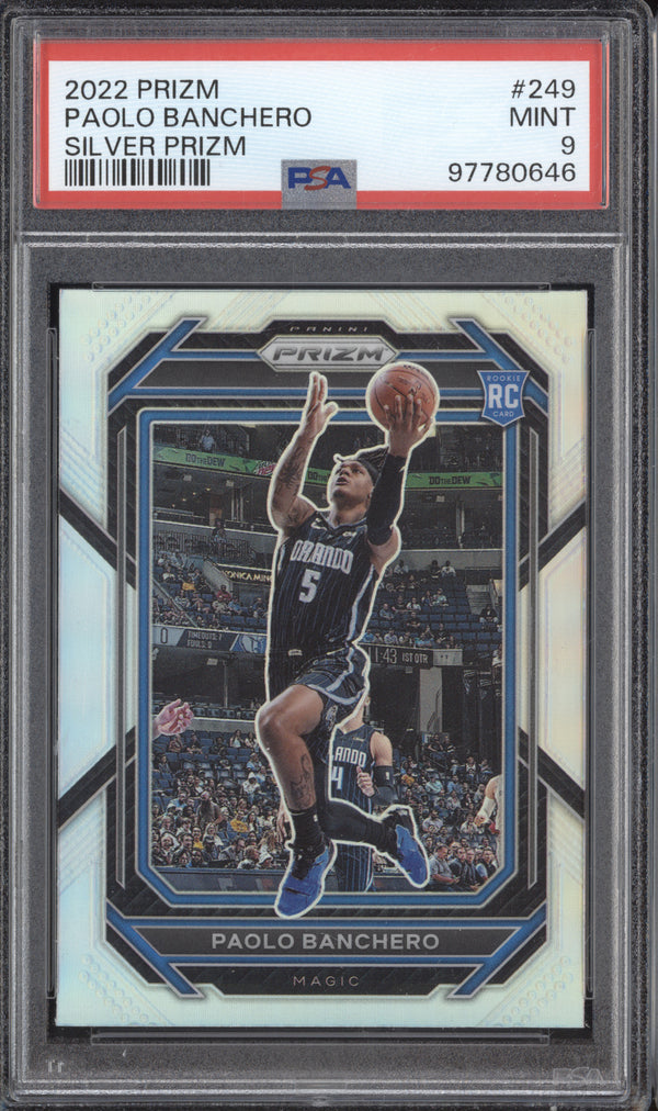 Paolo Banchero 2022-23 Panini Prizm 249 Silver RC PSA 9