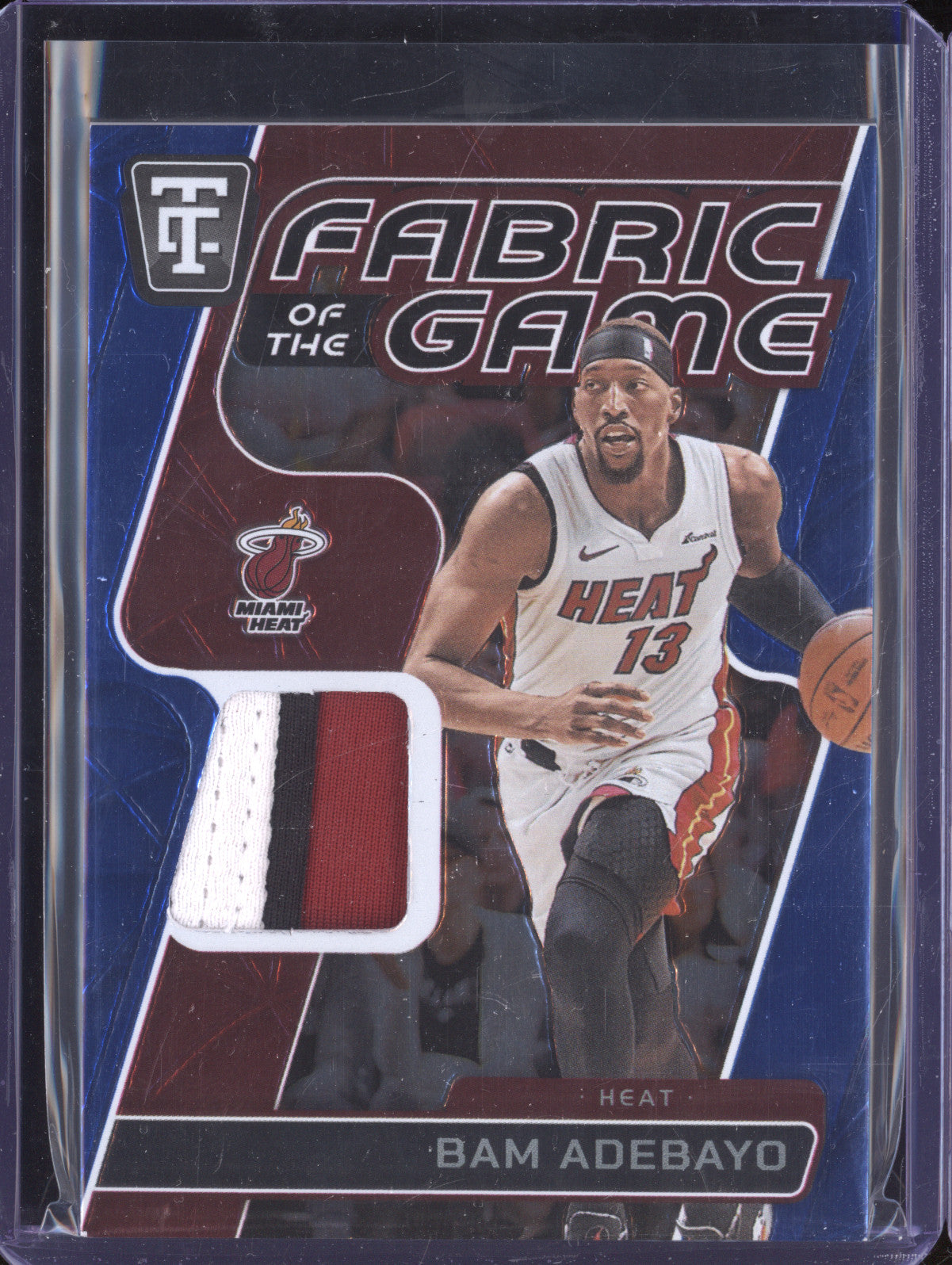 Bam Adebayo 2024-25  Totally Certified FOG-BMA Fabric of the Game Blue 6/49