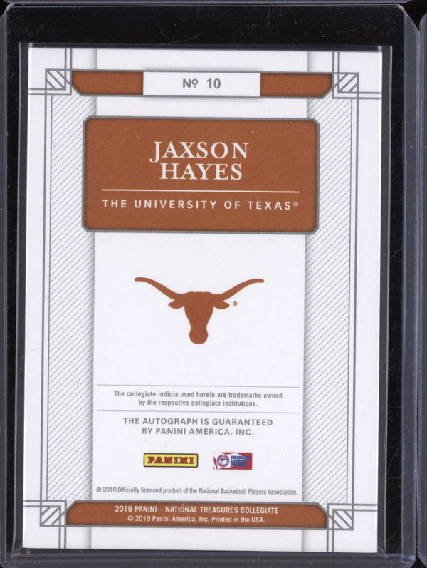 Jaxson Hayes 2019 Panini NT Collegiate Auto Team Logos 10 RC 18/25