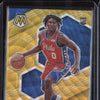 Tyrese Maxey 2020-21 Panini Mosaic 263 NBA Debut Gold Wave RC