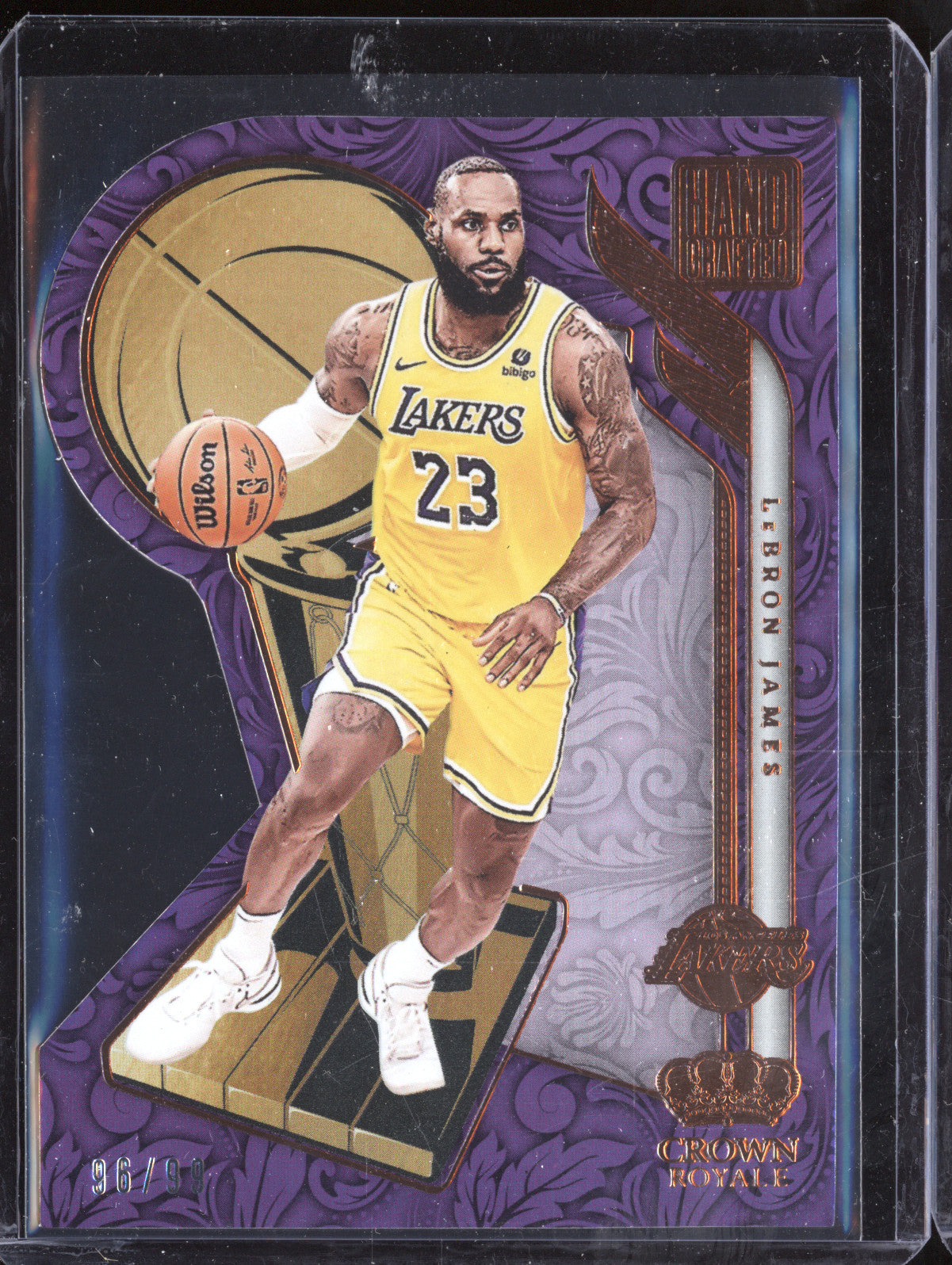 LeBron James 2023-24 Panini Crown Royale 8 Hand Crafted 96/99
