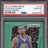 Stephen Curry 2013-14 Panini Prizm 176 Green PSA 10