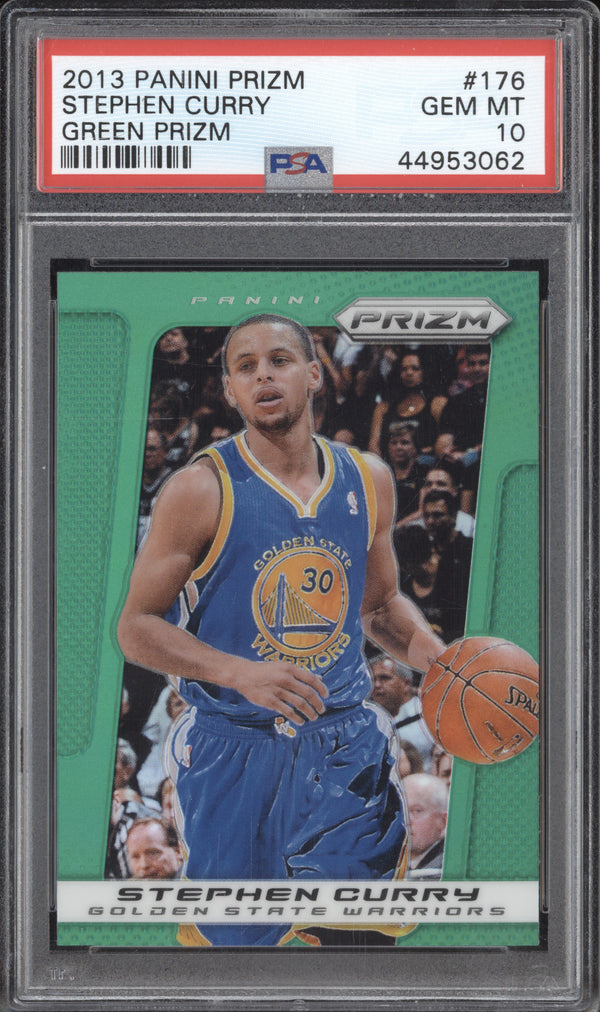 Stephen Curry 2013-14 Panini Prizm 176 Green PSA 10