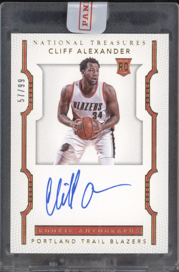 Cliff Alexander 2015-16 Panini National Treasures 144 Rookie Autogaphs RC 57/99