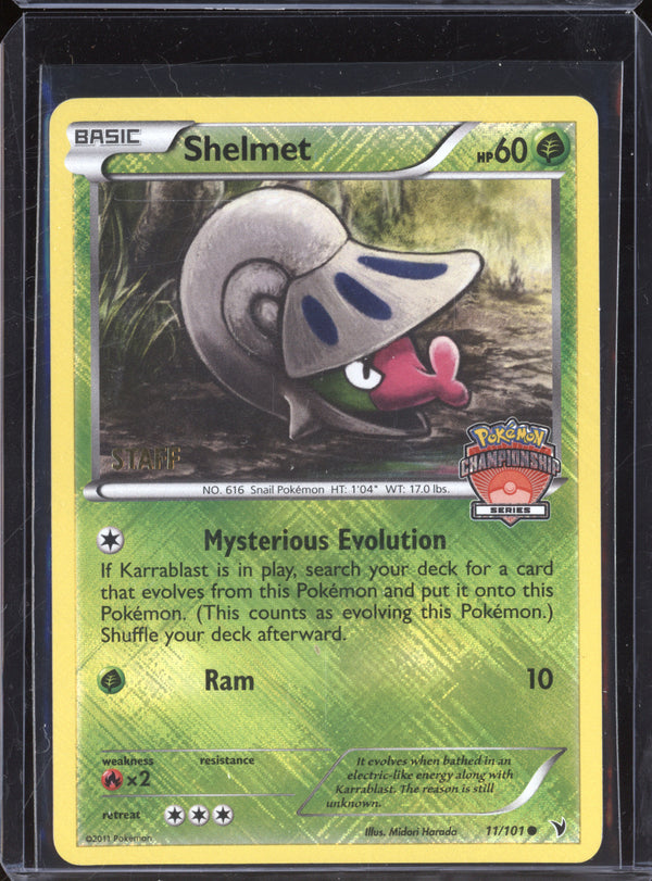 Shelmet 2011 Pokemon Noble Victories 11/101 Championship Series Staff