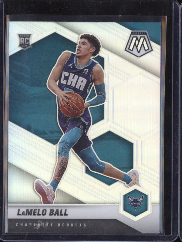 LaMelo Ball 2020-21 Panini Mosaic 202 Silver RC