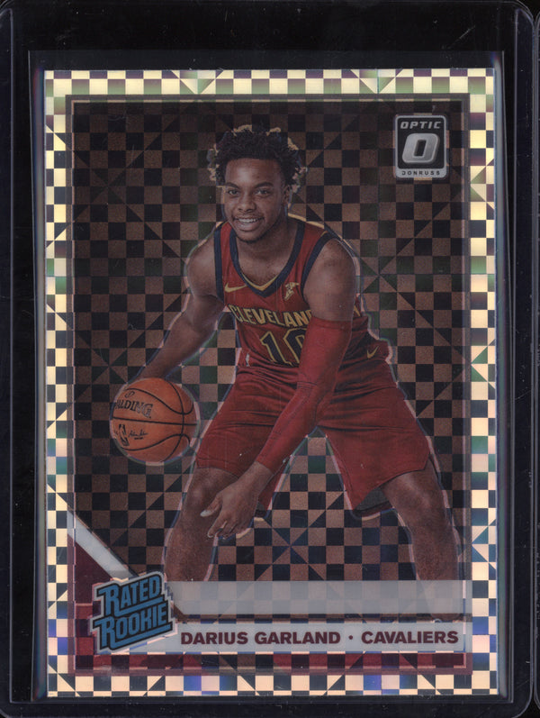 Darius Garland 2019-20 Panini Donruss Optic 195 Checkerboard RC