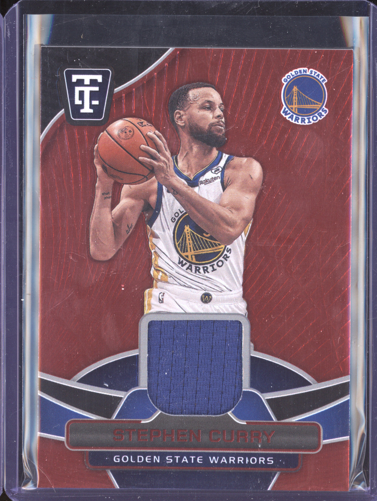 Steph Curry 2024-25 Panini Totally Certified TCM-STP Certified Materials Red /75