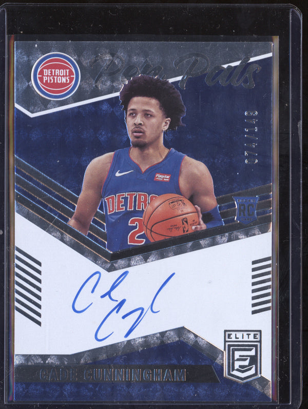 Cade Cunningham 2021-22 Panini Donruss Elite PP-CCU Pen Pals Auto RC 74/149