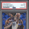 Stephen Curry 2022-23 Panini Select 27 Blue Cracked Ice PSA 10