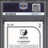 Ja Morant 2019-20 Panini Hoops 297 RC PSA 10