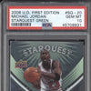 Michael Jordan 2008-09 Upper Deck First Edition SQ-20 Starquest Green PSA 10