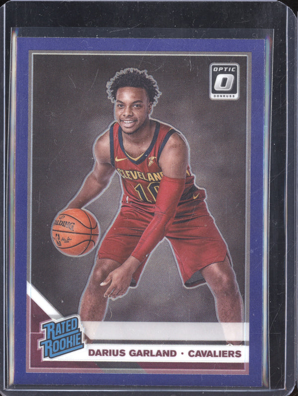 Darius Garland 2019-20 Panini Donruss Optic 195 Purple RC