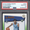 Ja Morant 2019-20 Panini Hoops 297 Neon Green RC PSA 10