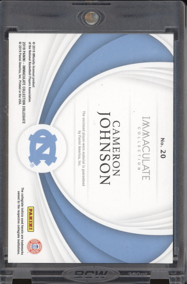 Cameron Johnson 2019 Panini Immaculate Collegiate 20 Sneak Peek 8/8