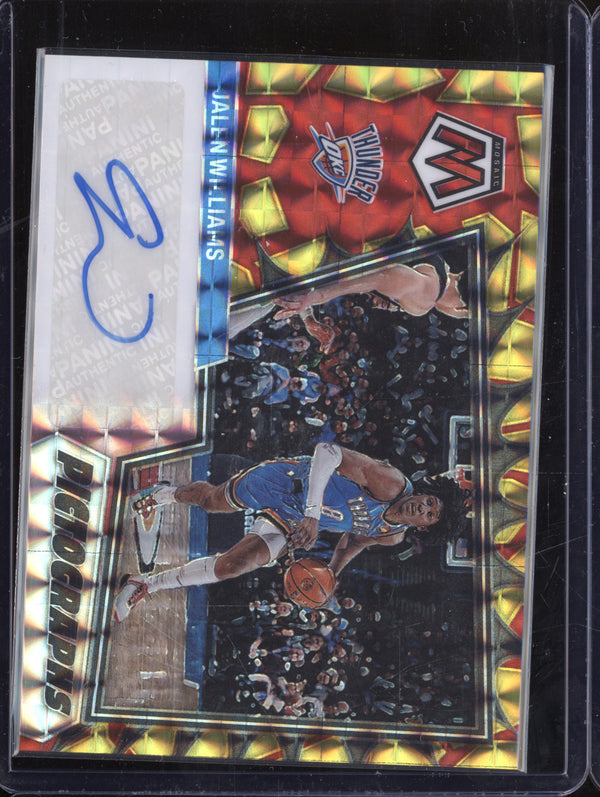 Jalen Williams 2022-23 Panini Mosaic PM-WIL Pictographs Mosaic Choice Auto